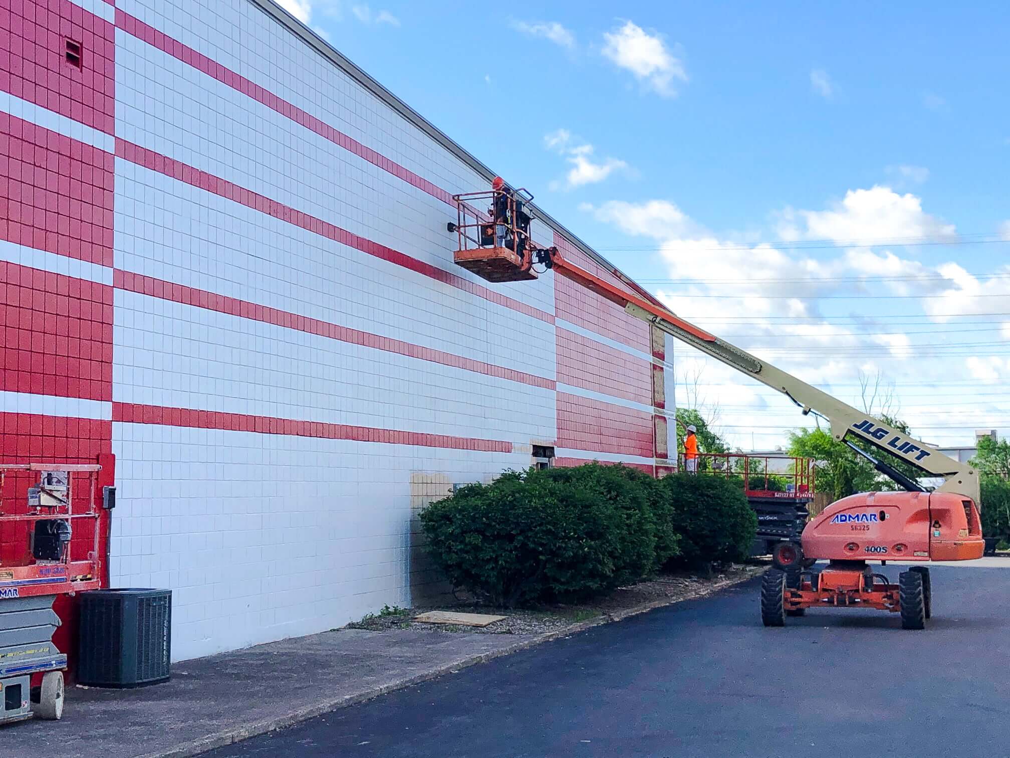 process of commercial exterior painting in Rochester